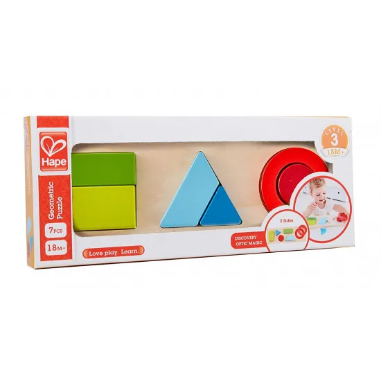 Hape E1615A Деревянная игрушка Пазл - сортер Геометрические фигуры