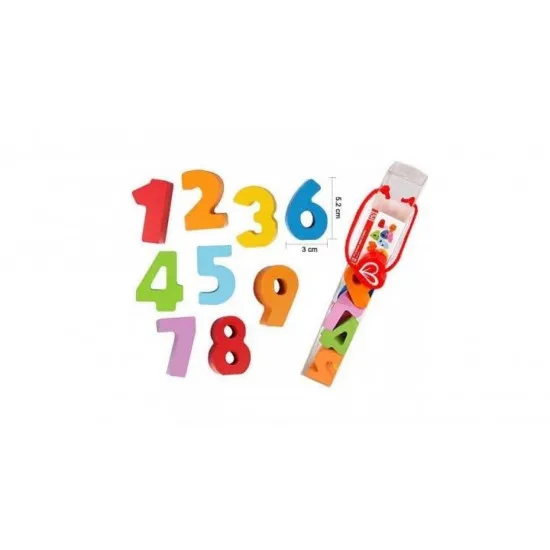 Hape E0900A Деревянный набор "Цифры и кцвета"