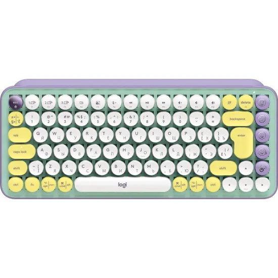 Tastatură fără fir Logitech POP Keys Daydream/Mint