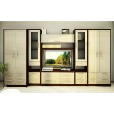 Living Bafimob Omega 2 L (370 cm), Wenge /Chamonix deschis