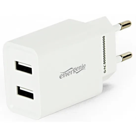 Încărcător Gembird EG-U2C2A-03 5 W, White