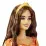 Barbie HBV16 Кукла Модница в оранжевом цветочном платье, 29 см