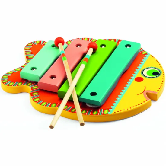 Djeco DJ06001 Instrument muzical "Xilofon multicolor Peste".  Xylophone