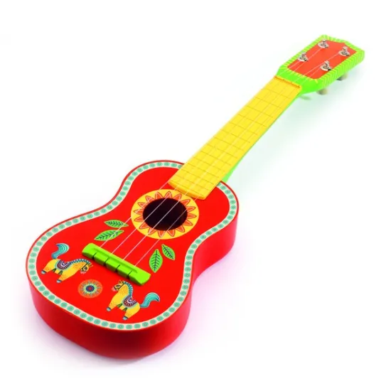 Djeco DJ06013 Instrument muzical "Chitara mica,ukulele". Ukulele
