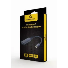 Видеоадаптер Gembird USB Type-C (M)/VGA D-Sub (F), Black (A-USB3C-VGA-01)