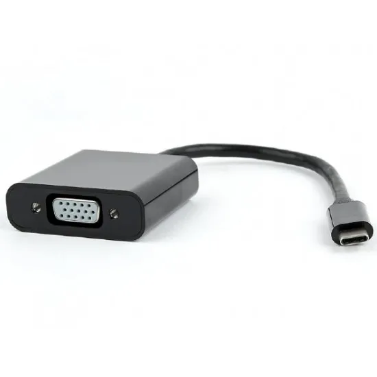 Видеоадаптер Gembird USB Type-C (M)/VGA D-Sub (F), Black (A-USB3C-VGA-01)