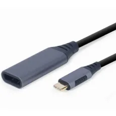 Видеоадаптер Gembird USB Type-C (M)/DisplayPort (F), Space Gray (A-USB3C-DPF-01)