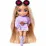 Barbie HGP66 Кукла Extra Minis Модница в сиреневом пушистом наряде, 15 см