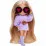 Barbie HGP66 Кукла Extra Minis Модница в сиреневом пушистом наряде, 15 см