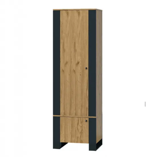 Penal Сокме Олд Вуд (61.4 cm), дуб крафт золотой/черный