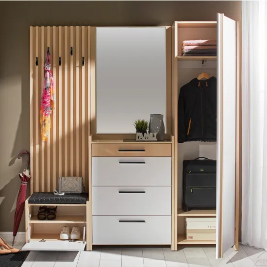 Прихожая Ambianta Solaris (200 см), Cremona/White