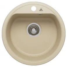 Мойка кухонная Tornado Quartz D480 480x480 мм, Бежевая Мойка кухонная Tornado Quartz D480 480x480 мм, Бежевая