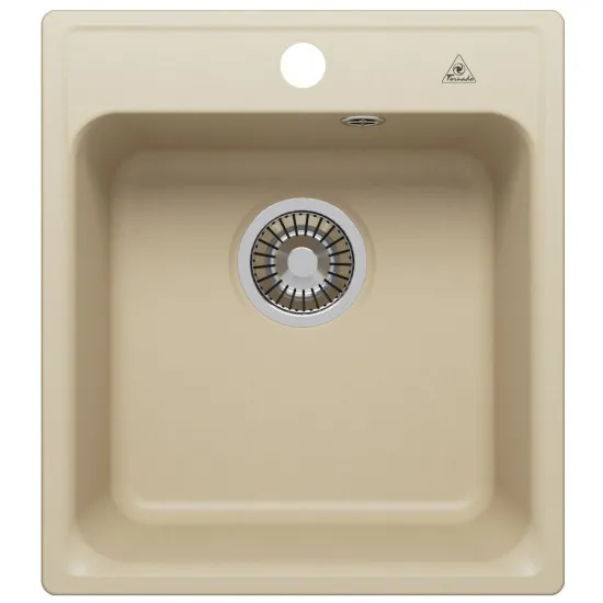 Chiuvetă de bucătărie Tornado Quartz S430,430x480 mm, Bej