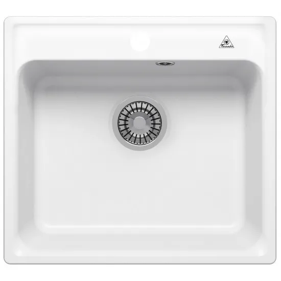 Мойка кухонная Tornado Quartz S530 530x480 мм, Белый