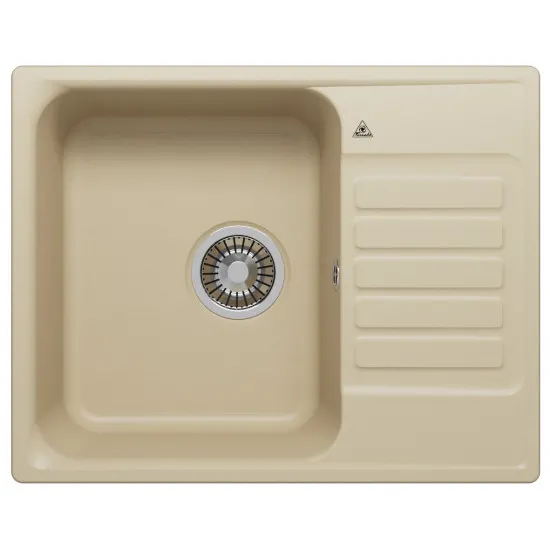 Мойка кухонная Tornado Quartz L600 600x480 мм, Бежевая