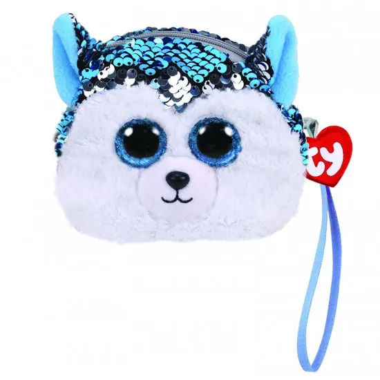 TY TY95225 Sequins  Jucarie de plus Husky SLUSH , 10 cm (gentuta)