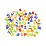 58712 Set litere si cifre magnetice multicolore in borcan 78 el.