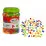 58712 Set litere si cifre magnetice multicolore in borcan 78 el.