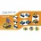 Magneticus BLO-002-04 Set educativ / constructor Magnetic MAGNETICUS 6 in 1  Echipamente de construcții
