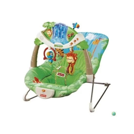 Mattel Fisher Price K2565 Детское кресло-качалка Тропический лес, музыкальное