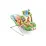 Mattel Fisher Price K2565 Детское кресло-качалка Тропический лес, музыкальное
