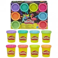 Hasbro Play Doh E5044 Set de plastilina 8 culori Curcubeu