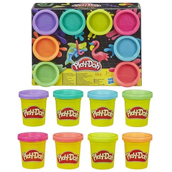 Hasbro Play Doh E5044 Set de plastilina 8 culori Curcubeu