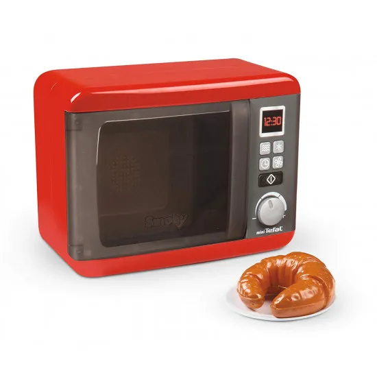 SMOBY 310586 Cuptor cu microunde electronic Tefal Elec Micro Wave Smoby cu sunete, lumini și 2 accesorii