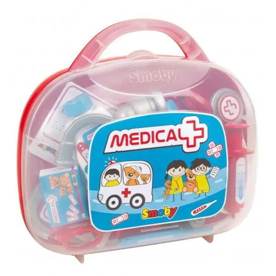 SMOBY 340100 Trusă medicală Smoby cu accesorii