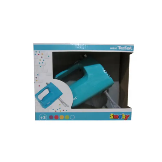 SMOBY 310500 Mixer de mână Mini Tefal Smoby cu palete pentru mixare albastru