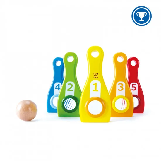 HAPE E4309A Set de bowling "Rainbow"