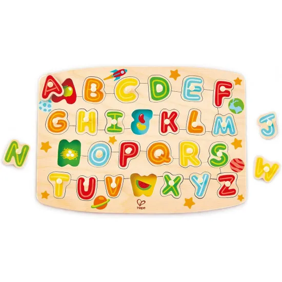 HAPE E1505B Puzzle  “Alphabet Peg Puzzle”