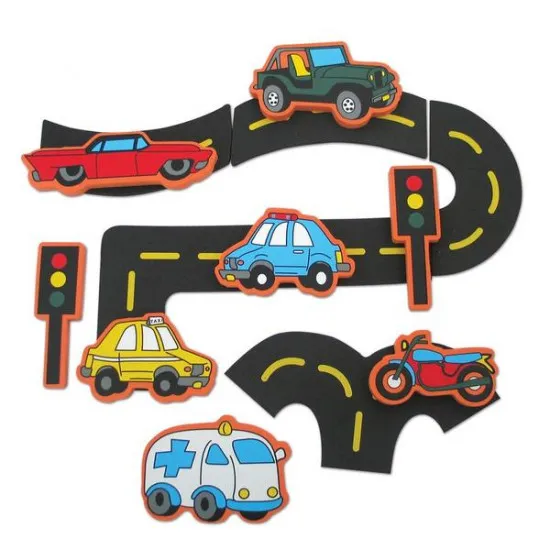 NORIEL 547024 Edushape Набор из 22 фигурок для ванной Magic Creations, "Traffic Run"