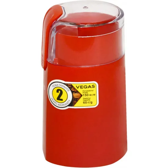 Râşniţă de cafea Vegas VCG0044R Red (150 W/60 g)