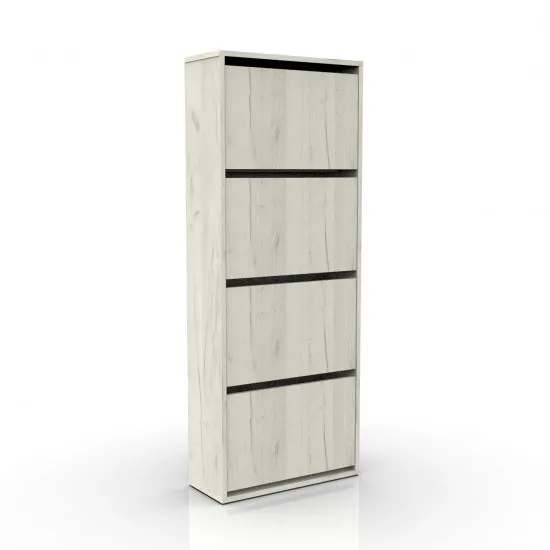 Tumbă pentru încălțăminte ML-Mobila ML-3 (60 cm), Stejar craft alb