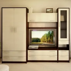 Living Bafimob Lora 2 (TV-1.2m) (258 cm), Wenge /Chamonix deschis