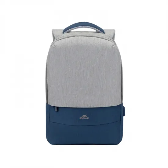 Rucsac pentru laptop 15.6" RivaCase 7560 Prater, Gray/Dark Blue