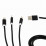Cablu Cablexpert USB 2.0/Micro USB, Type-C, Lighting, Black (CC-USB2-AM31-1M)