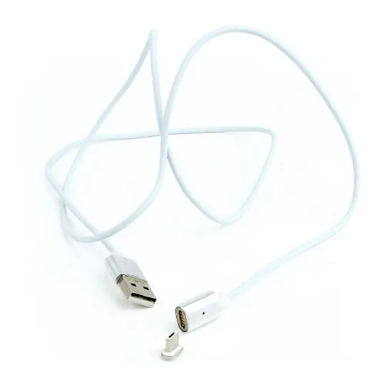 Cablu Cablexpert USB 2.0/micro-USB, White (CC-USB2-AMmUMM-1M)