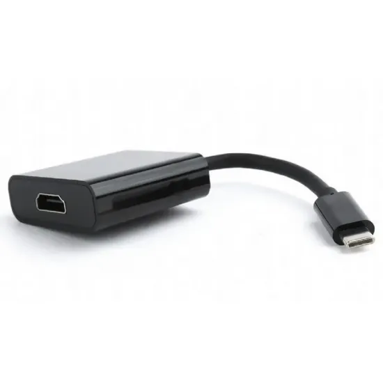 Видеоадаптер Cablexpert USB Type-C (M)/HDMI (F), Black (A-CM-HDMIF-01)