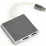 Видеоадаптер Cablexpert USB-C (M) x USB-C (F)/XHDMI (F) x USB A (F), Silver (A-CM-HDMIF-02-SG)
