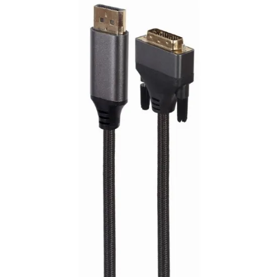 Cablu video Cablexpert DisplayPort (M)/DVI (M), Black (CC-DPM-DVIM-4K-6)