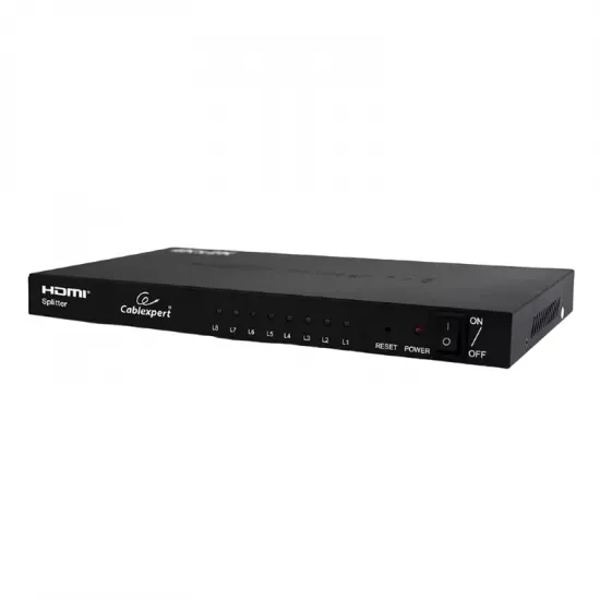 Splitter HDMI HDMI (F)â??8x HDMI (F) Cablexpert DSP-8PH4-03 Black