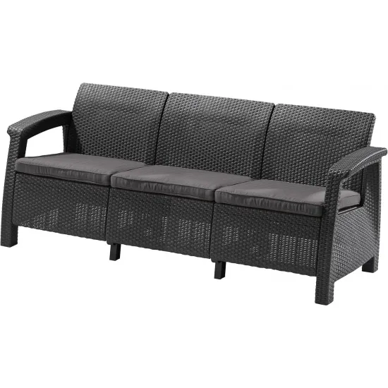 Садовый диван Keter Corfu Graphite/Gray