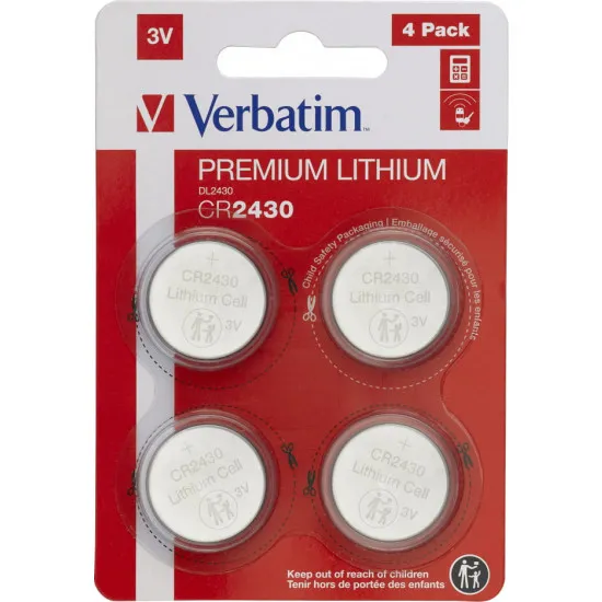 Baterii rotunde Verbatim 4xCR2430 (49534)