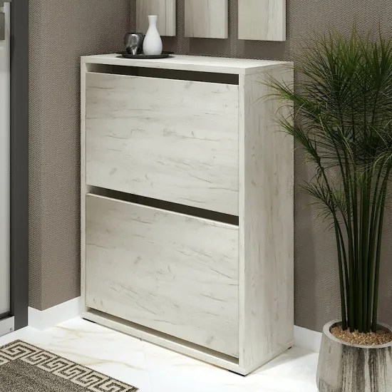 Тумба для обуви ML-Mobila ML-1 (60 см), Дуб крафт белый