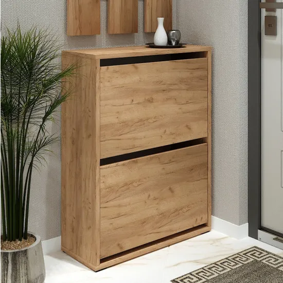 Tumbă pentru încălțăminte ML-Mobila ML-1 (60 cm), Stejar auriu