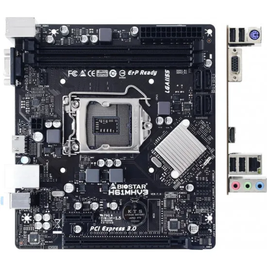 Placă de bază Biostar H61MHV3 (LGA1155/Intel H61)