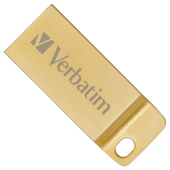 USB накопитель Verbatim Metal Executive, 16 ГБ, Gold (99104)