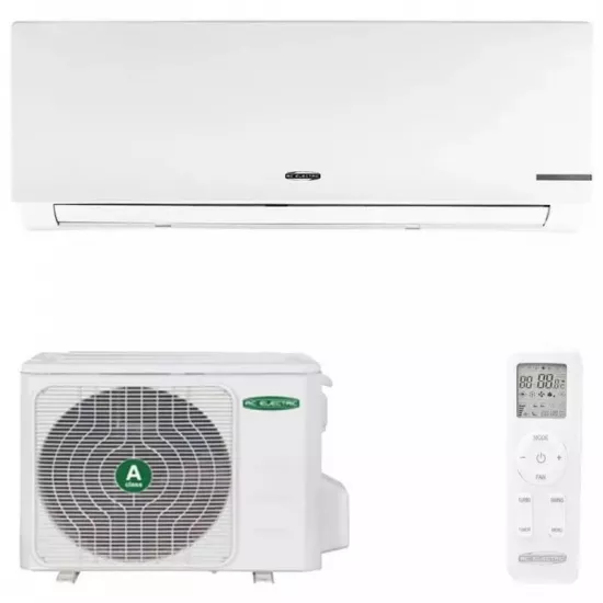 Кондиционер AC Electric Greenland On/Off R410A ACEG-09HN1, 9000 BTU, до 25 м², Белый